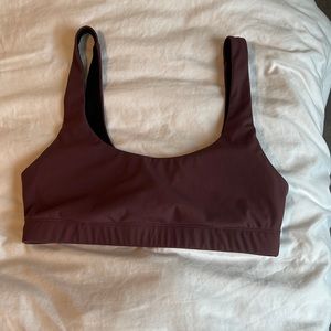Maroon sports bra. size XS